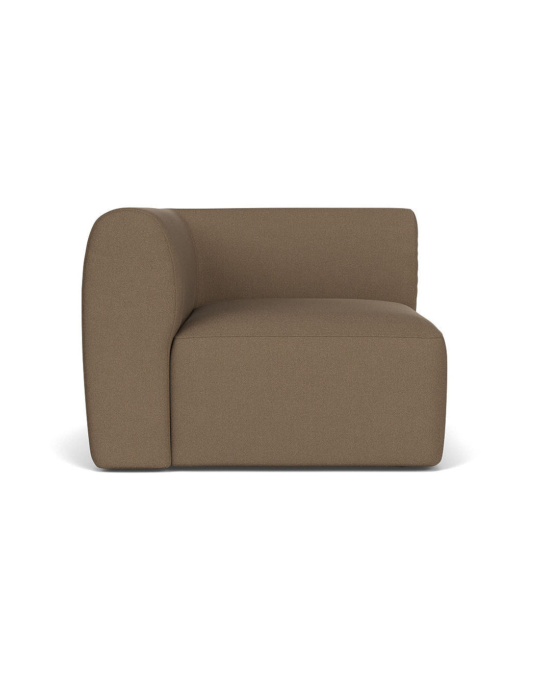 FDB Møbler โซฟาโมดูลาร์ L47 Korinth โดย Krøyer & Sætter-Lassen ดีไซน์โค้งมนสไตล์สแกนดิเนเวียน ประกอบด้วยมุมซ้าย มอดูลกลาง มุมขวา พัฟ และหมอนทรงกระบอก พร้อมตัวเลือกผ้า 17 แบบ