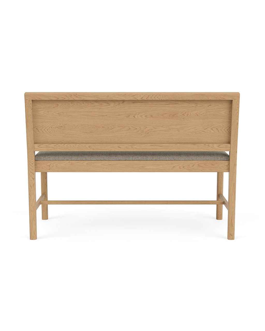 FDB Møbler J176 Sønderborg เบนช์ไม้โอ๊กเคลือบน้ำมัน พร้อมเบาะผ้า Meleret หรือ Ploegwool Blue ออกแบบโดย Mogens Koch