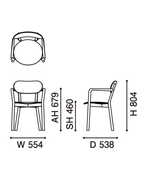 เก้าอี้ Karimoku New Standard Castor Armchair Plus เก้าอี้ไม้โอ๊คญี่ปุ่นพร้อมที่วางแขน เหมาะสำหรับโต๊ะอาหาร ห้องประชุม และพื้นที่ใช้งานภายใน