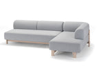 Karimoku New Standard Elephant Sofa Chaise Longue L โซฟาเชสลองเบาะบุผ้าฐานไม้เกาลัด ออกแบบโดย Christian Haas