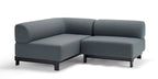 Karimoku New Standard Elephant Sofa 1-Seater Bench โมดูลโซฟาเบาะบุผ้าฐานไม้เกาลัด ออกแบบโดย Christian Haas