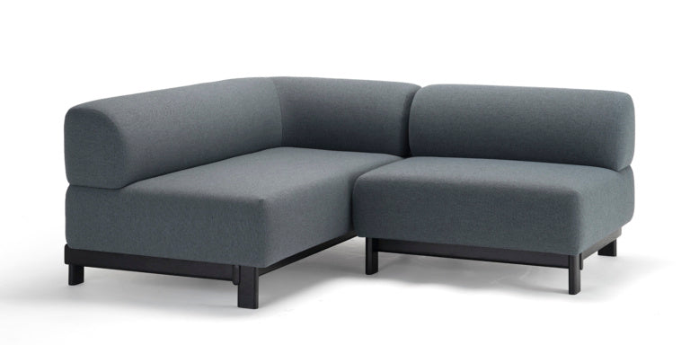 Karimoku New Standard Elephant Sofa 1-Seater Bench โมดูลโซฟาเบาะบุผ้าฐานไม้เกาลัด ออกแบบโดย Christian Haas
