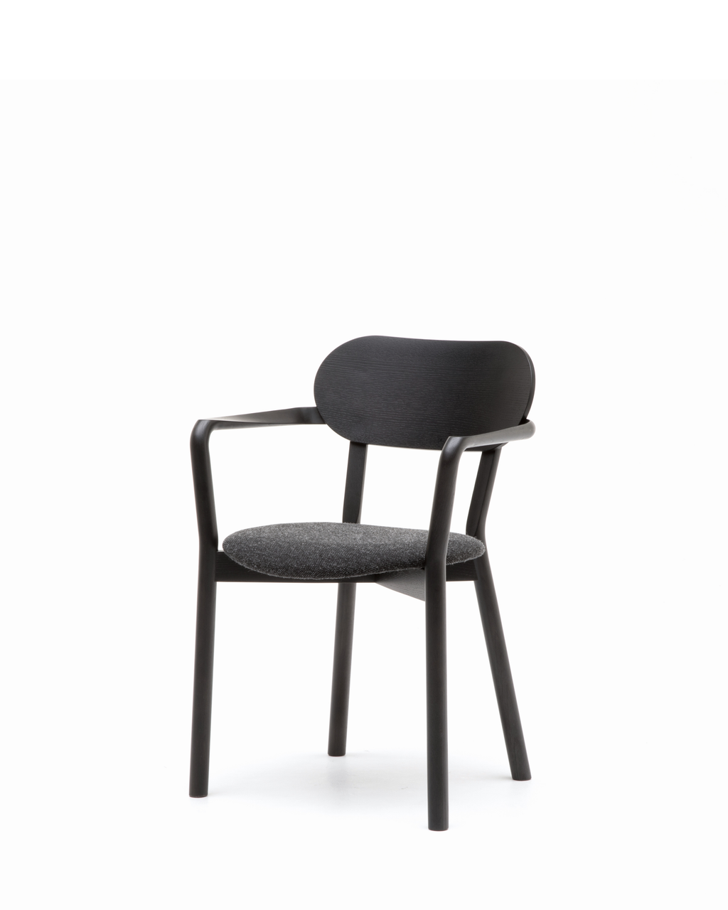 เก้าอี้ Karimoku New Standard Castor Armchair Plus Pad เก้าอี้ไม้โอ๊คญี่ปุ่นพร้อมที่วางแขนและเบาะนั่ง เหมาะสำหรับโต๊ะอาหาร ห้องประชุม และพื้นที่ใช้งานภายใน