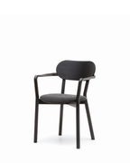 เก้าอี้ Karimoku New Standard Castor Armchair Plus Pad เก้าอี้ไม้โอ๊คญี่ปุ่นพร้อมที่วางแขนและเบาะนั่ง เหมาะสำหรับโต๊ะอาหาร ห้องประชุม และพื้นที่ใช้งานภายใน