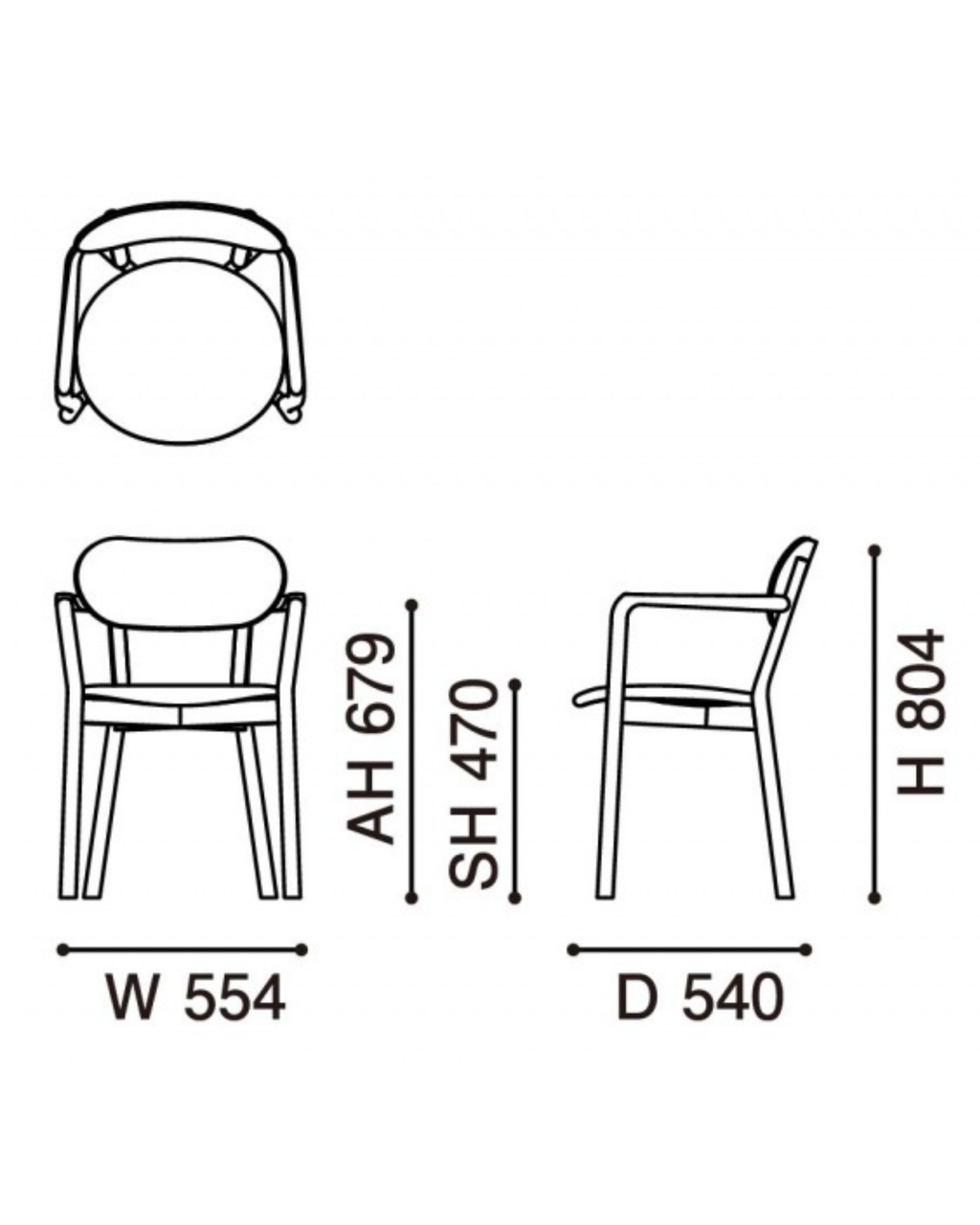 เก้าอี้ Karimoku New Standard Castor Armchair Plus Pad เก้าอี้ไม้โอ๊คญี่ปุ่นพร้อมที่วางแขนและเบาะนั่ง เหมาะสำหรับโต๊ะอาหาร ห้องประชุม และพื้นที่ใช้งานภายใน