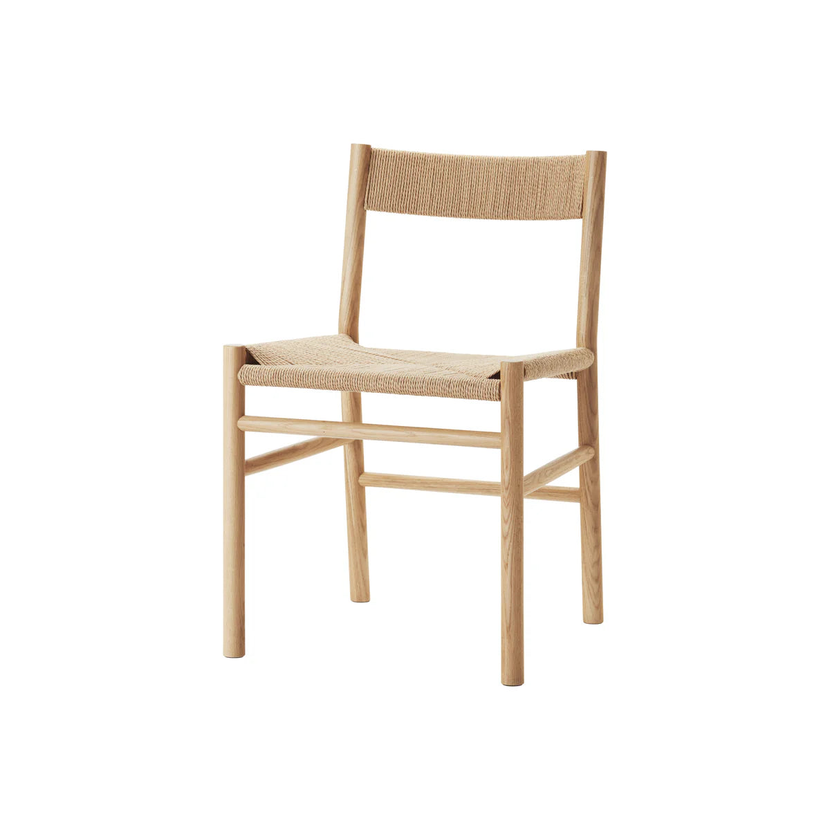 MAKE nordic CORD Dining Chair เก้าอี้ไม้โอ๊คที่นั่งสาน paper wicker ดีไซน์สแกนดิเนเวียนสำหรับโต๊ะอาหาร ออกแบบโดย Esben Pilgaard Jørgensen