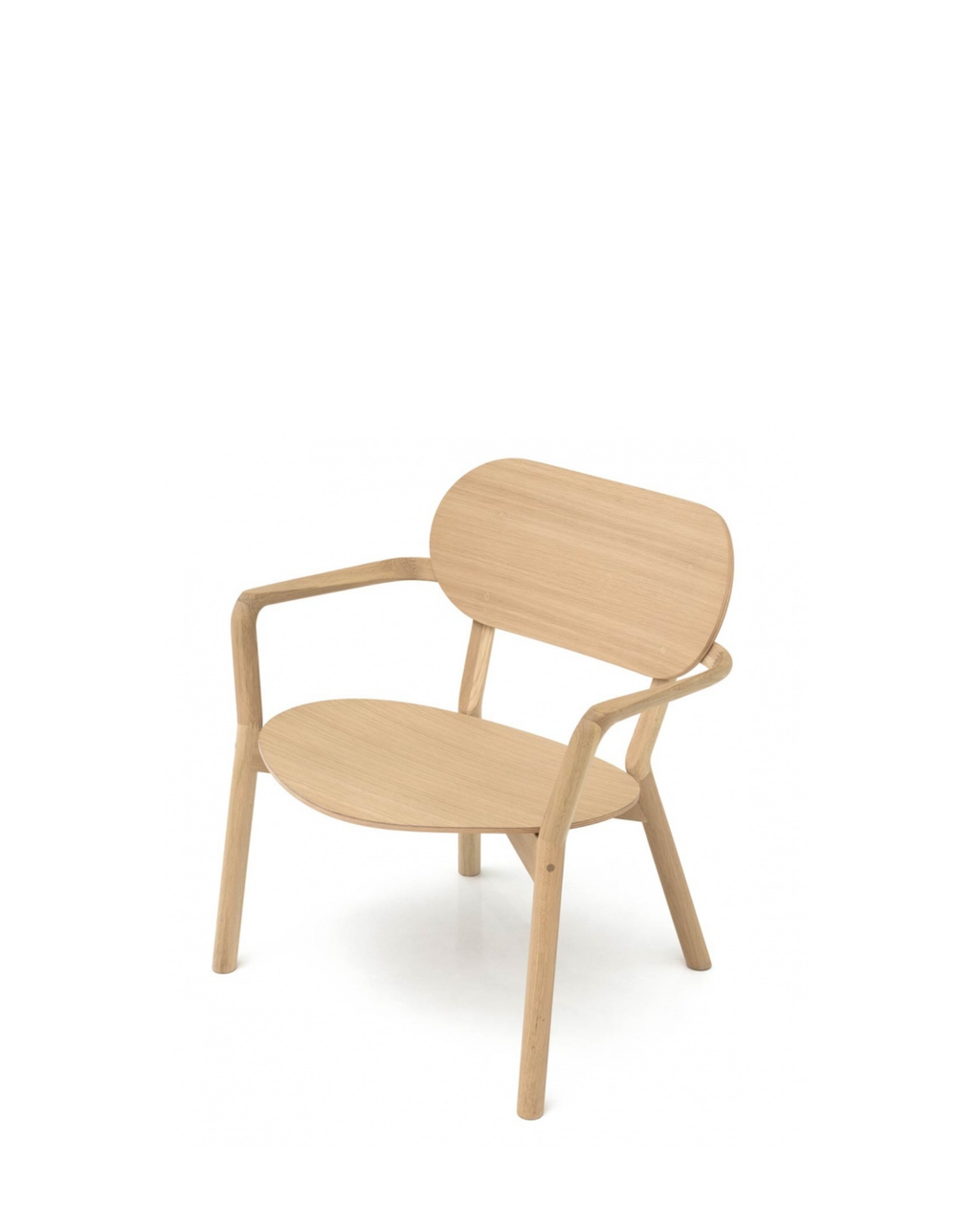 Karimoku New Standard Castor Low Chair เก้าอี้เลานจ์ไม้โอ๊คญี่ปุ่นดีไซน์เรียบ สำหรับมุมนั่งเล่นและพื้นที่พักผ่อน