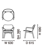 Karimoku New Standard Castor Low Chair เก้าอี้เลานจ์ไม้โอ๊คญี่ปุ่นดีไซน์เรียบ สำหรับมุมนั่งเล่นและพื้นที่พักผ่อน