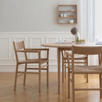 MAKE nordic CORD Dining Chair เก้าอี้ไม้โอ๊คที่นั่งสาน paper wicker ดีไซน์สแกนดิเนเวียนสำหรับโต๊ะอาหาร ออกแบบโดย Esben Pilgaard Jørgensen