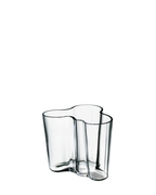 แจกันแก้ว Alvar Aalto จาก Iittala เป่าแก้วด้วยมือ แรงบันดาลใจจากคลื่นน้ำ สี Clear ขนาด 95 มม.