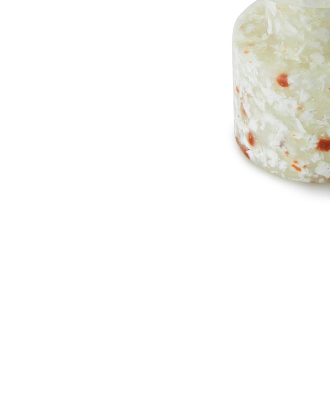 ของตกแต่งตั้งโต๊ะรูปเก้าอี้สตูล Normann Copenhagen Bit Stool Miniature สีขาว ผลิตจากพลาสติกรีไซเคิล