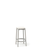 Karimoku New Standard Castor Bar Stool สตูลบาร์ไม้โอ๊คญี่ปุ่นดีไซน์เรียบ พร้อมที่พักเท้าเสริมเหล็ก เหมาะสำหรับเคาน์เตอร์ครัว คาเฟ่ และบาร์