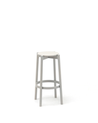 Karimoku New Standard Castor Bar Stool High สตูลบาร์ไม้โอ๊คญี่ปุ่นดีไซน์เรียบ พร้อมที่พักเท้าเสริมเหล็ก เหมาะสำหรับเคาน์เตอร์บาร์ คาเฟ่ และพื้นที่รับรอง