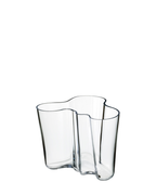 แจกันแก้ว Alvar Aalto จาก Iittala เป่าแก้วด้วยมือ แรงบันดาลใจจากคลื่นน้ำ สี Clear ขนาด 160 มม.
