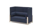 Karimoku New Standard Fence Sofa 2-Seater โซฟาพนักพิงสูงโครงไม้โอ๊คเบาะบุผ้า ออกแบบโดย Geckeler Michels