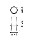 Karimoku New Standard Castor Bar Stool High สตูลบาร์ไม้โอ๊คญี่ปุ่นดีไซน์เรียบ พร้อมที่พักเท้าเสริมเหล็ก เหมาะสำหรับเคาน์เตอร์บาร์ คาเฟ่ และพื้นที่รับรอง