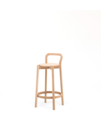 Karimoku New Standard Castor Bar Stool with Backrest สตูลบาร์ไม้โอ๊คมีพนักพิง