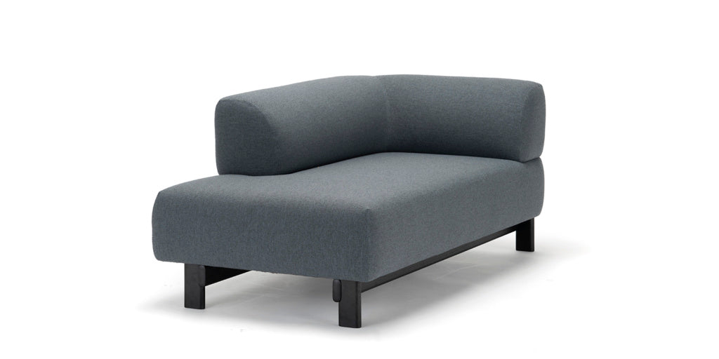 Karimoku New Standard Elephant Sofa Chaise Longue R โซฟาเชสลองเบาะบุผ้าฐานไม้เกาลัด ออกแบบโดย Christian Haas