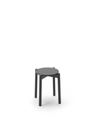 Karimoku New Standard Castor Stool Plus สตูลไม้โอ๊คทรงเรียบวางซ้อนเก็บได้