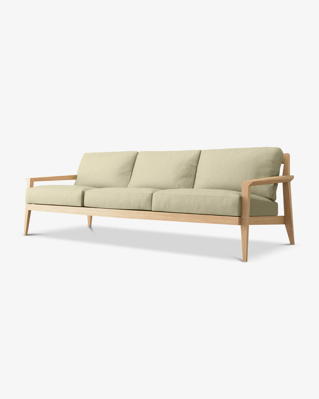 Case Furniture Stanley 3-Seater Sofa โซฟา 3 ที่นั่งดีไซน์ Mid-Century โครงไม้โอ๊ค เบาะผ้าหรือหนังทรงนุ่ม สไตล์ Matthew Hilton