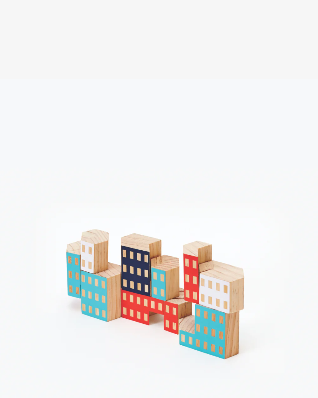 Areaware Blockitecture®: Habitat by James Paulius, inspired by Habitat 67 in Canada — a set of New Zealand pine architectural blocks for building imaginative cities, curated by Old Pine Trees. ชุดบล็อกไม้สนจาก Areaware แรงบันดาลใจจาก Habitat 67 ผลงานของ James Paulius สำหรับต่อเติมเมืองและอาคารตามจินตนาการ คัดสรรโดย Old Pine Trees เพื่อเติมความสร้างสรรค์ให้ทุกมุมของบ้าน.
