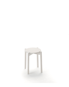 Karimoku New Standard Castor Stool Plus สตูลไม้โอ๊คทรงเรียบวางซ้อนเก็บได้