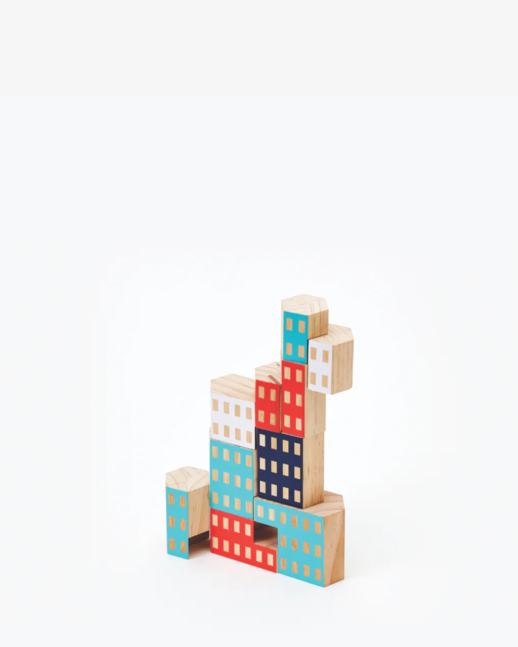Areaware Blockitecture®: Habitat by James Paulius, inspired by Habitat 67 in Canada — a set of New Zealand pine architectural blocks for building imaginative cities, curated by Old Pine Trees. ชุดบล็อกไม้สนจาก Areaware แรงบันดาลใจจาก Habitat 67 ผลงานของ James Paulius สำหรับต่อเติมเมืองและอาคารตามจินตนาการ คัดสรรโดย Old Pine Trees เพื่อเติมความสร้างสรรค์ให้ทุกมุมของบ้าน.