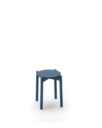 Karimoku New Standard Castor Stool Plus สตูลไม้โอ๊คทรงเรียบวางซ้อนเก็บได้