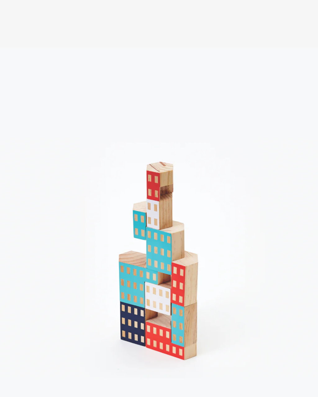 Areaware Blockitecture®: Habitat by James Paulius, inspired by Habitat 67 in Canada — a set of New Zealand pine architectural blocks for building imaginative cities, curated by Old Pine Trees. ชุดบล็อกไม้สนจาก Areaware แรงบันดาลใจจาก Habitat 67 ผลงานของ James Paulius สำหรับต่อเติมเมืองและอาคารตามจินตนาการ คัดสรรโดย Old Pine Trees เพื่อเติมความสร้างสรรค์ให้ทุกมุมของบ้าน.