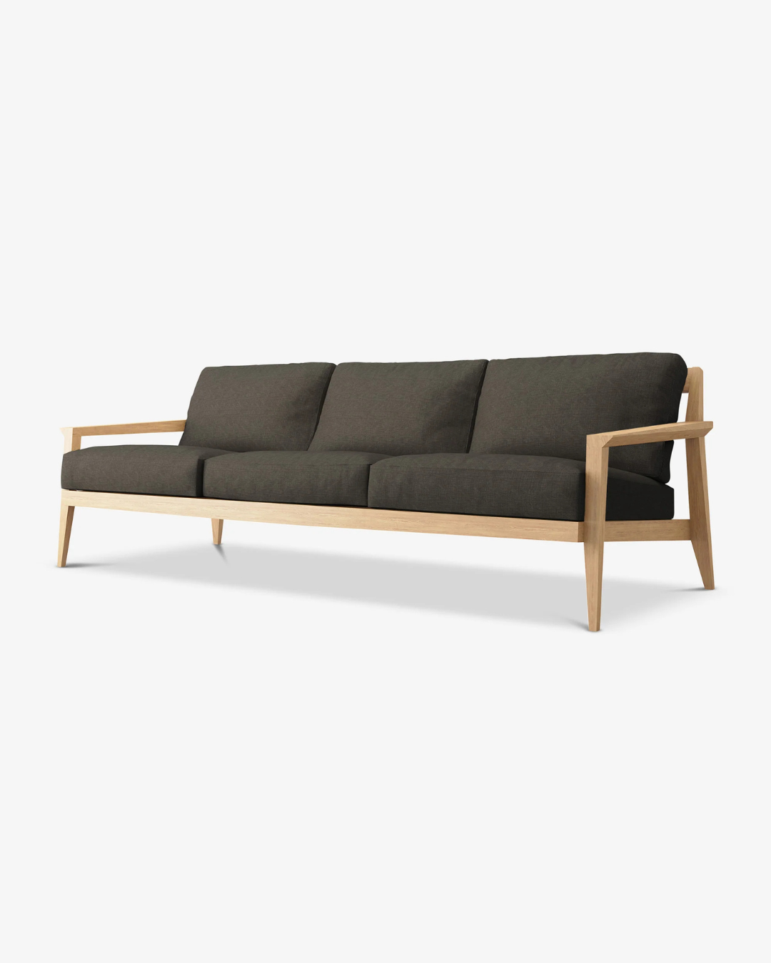 Case Furniture Stanley 3-Seater Sofa โซฟา 3 ที่นั่งดีไซน์ Mid-Century โครงไม้โอ๊ค เบาะผ้าหรือหนังทรงนุ่ม สไตล์ Matthew Hilton