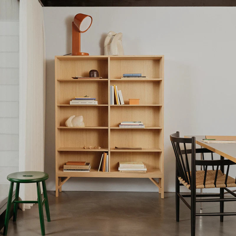 FDB Møbler A154 Shelving Unit ชั้นวางของไม้โอ๊คดีไซน์สแกนดิเนเวียนแบบโมดูลาร์ ออกแบบโดย Børge Mogensen