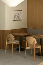 Ishinomaki Laboratory Obon Chair Wooden Seat เก้าอี้ไม้พนักพิงโค้งขนาดใหญ่ ที่นั่งไม้โค้ง ออกแบบโดย Keiji Ashizawa
