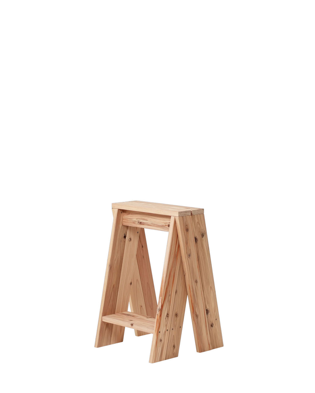 Ishinomaki Laboratory AA High Stool สตูลไม้ทรงตัว A ขนาดสูง แยกใช้งานได้ ออกแบบโดย TORAFU ARCHITECTS