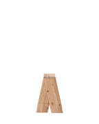 Ishinomaki Laboratory AA Stool สตูลไม้โครงสร้างรูปตัว A แยกใช้งานได้ ออกแบบโดย TORAFU ARCHITECTS