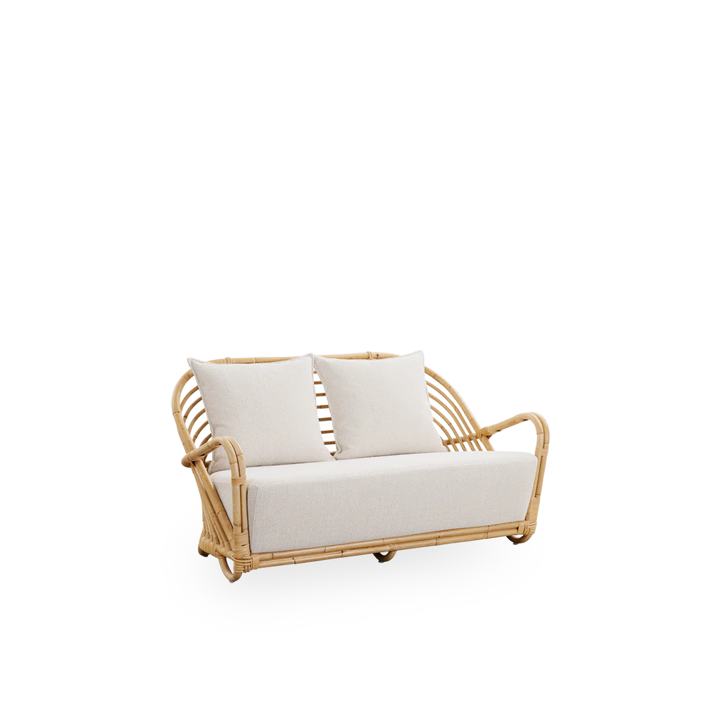 Sika Design Charlottenborg Sofa โซฟาหวาย 2 ที่นั่ง พร้อมเบาะผ้า