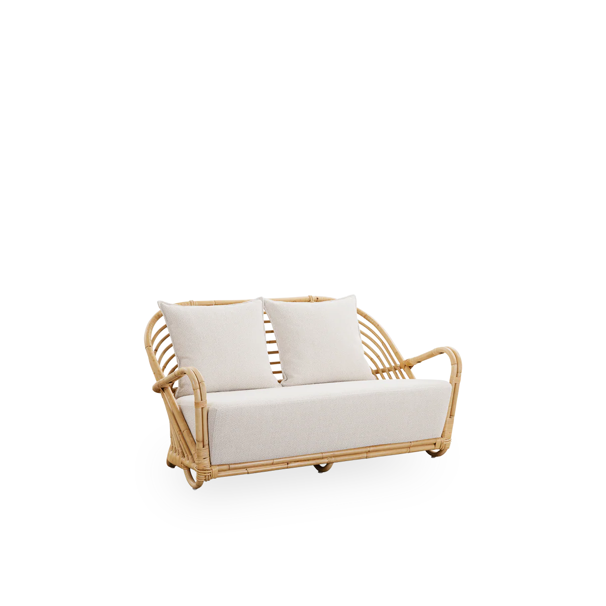 Sika Design Charlottenborg Sofa โซฟาหวาย 2 ที่นั่ง พร้อมเบาะผ้า