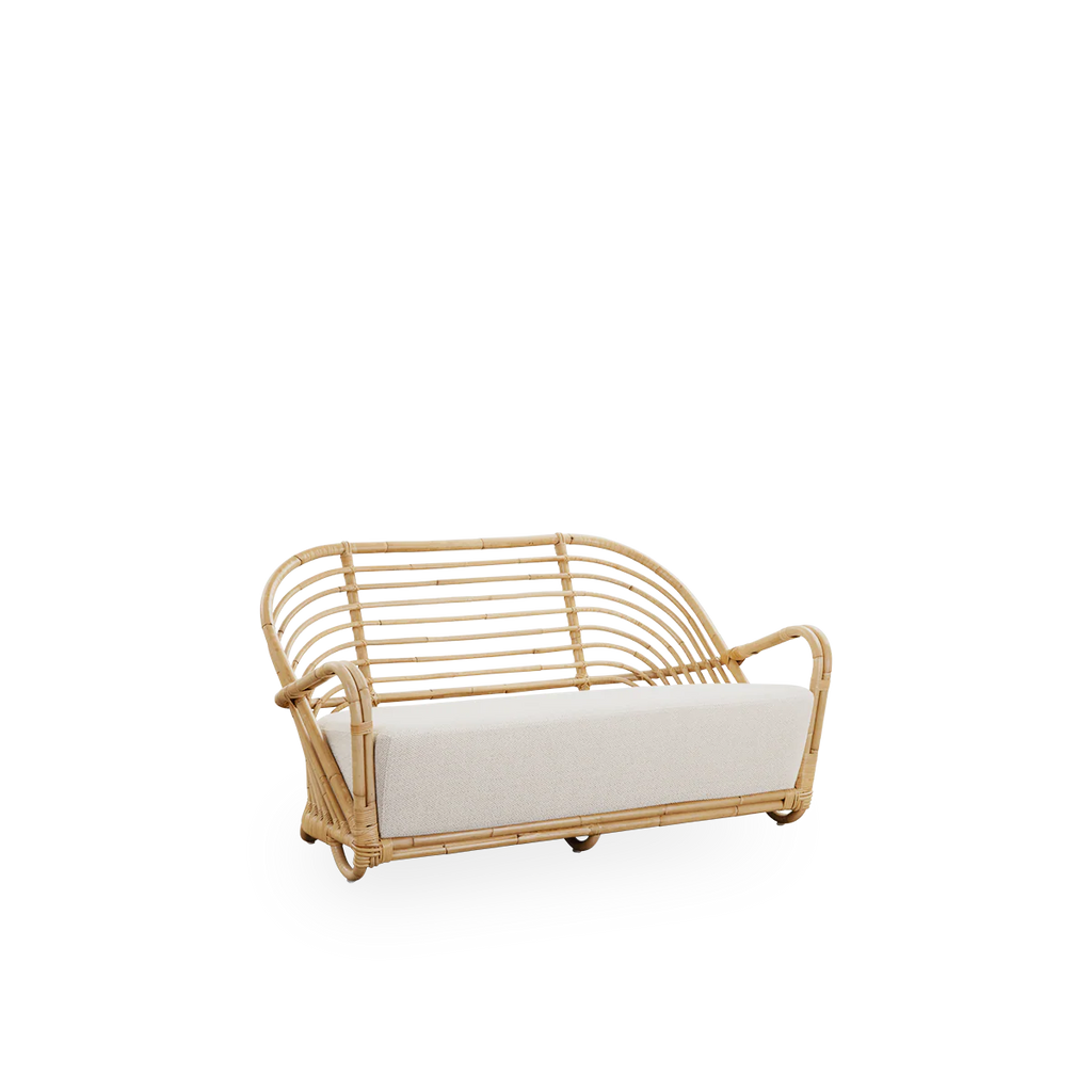 Sika Design Charlottenborg Sofa โซฟาหวาย 2 ที่นั่ง พร้อมเบาะผ้า