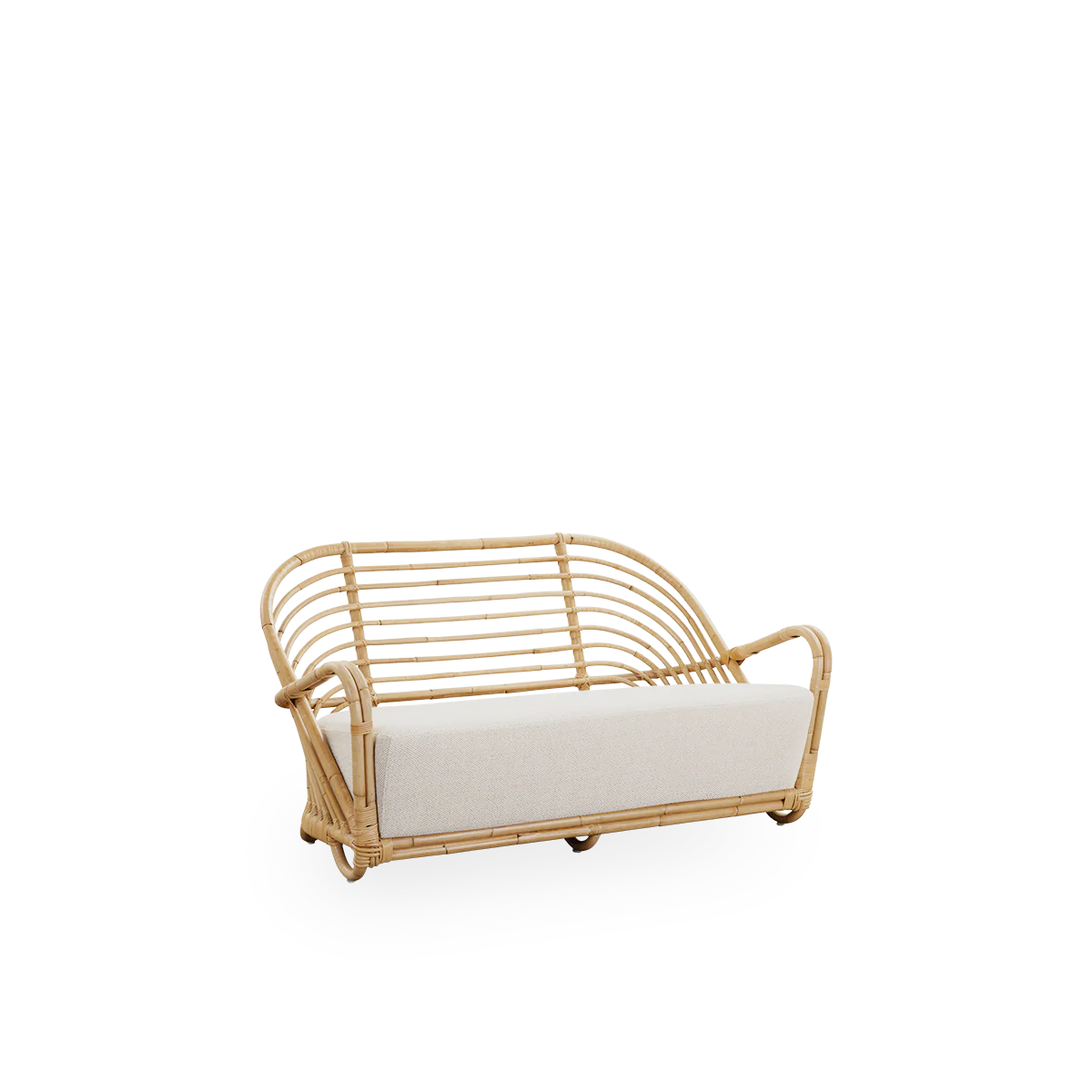 Sika Design Charlottenborg Sofa โซฟาหวาย 2 ที่นั่ง พร้อมเบาะผ้า