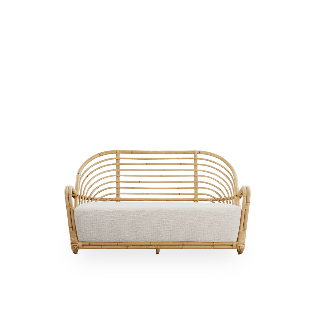 Sika Design Charlottenborg Sofa โซฟาหวาย 2 ที่นั่ง พร้อมเบาะผ้า