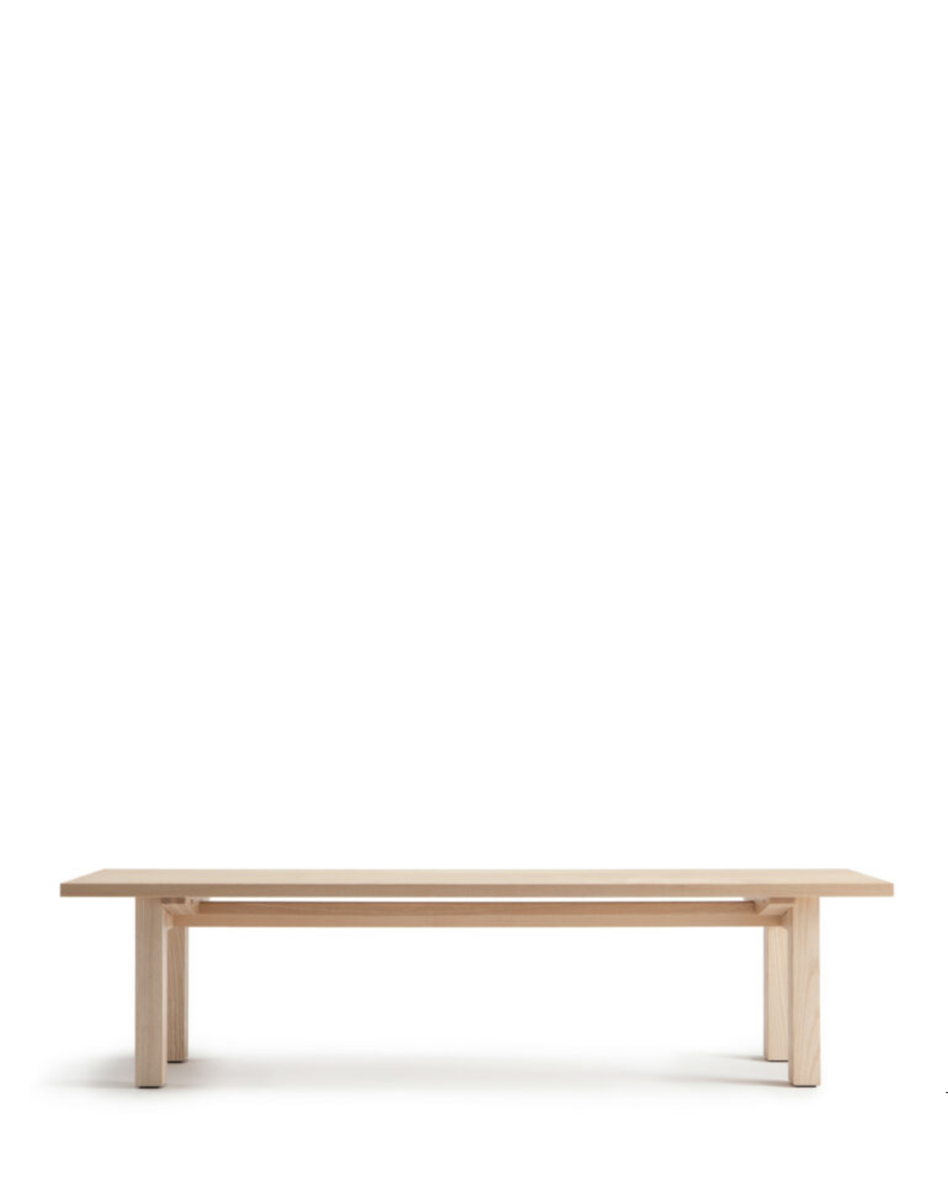Nikari ARKIPELAGO KVI10 Bench ม้านั่ง ash หรือ oak โครงสร้างไม้ทรงยาวสำหรับใช้งานภายในและพื้นที่กึ่งภายนอก ออกแบบโดย Kari Virtanen