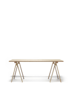 Nikari Arkitecture Table โต๊ะ birch พร้อมขา trestle แยกชิ้น ออกแบบโดย Kari Virtanen