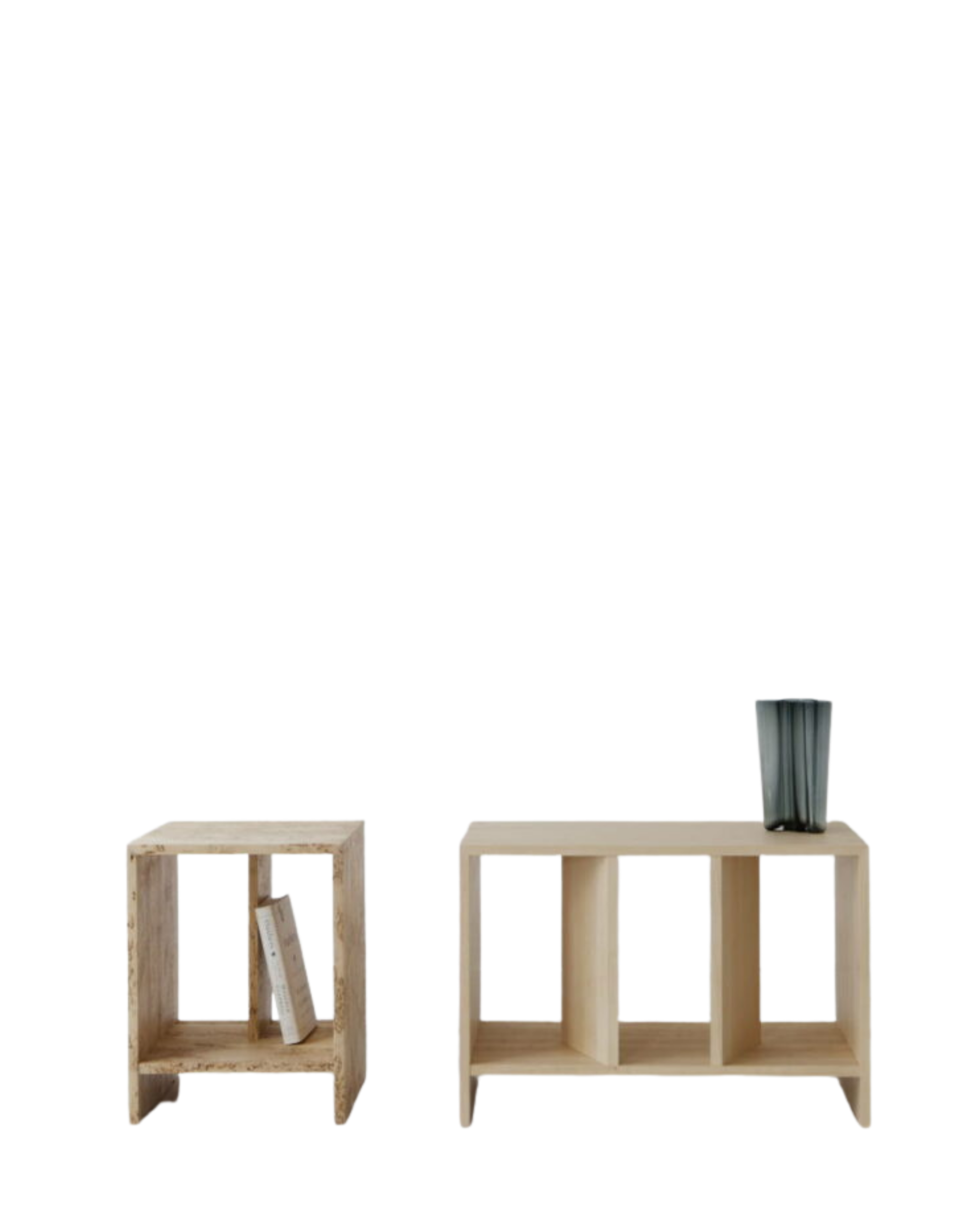 Nikari Arte Osa 1-2-3 เฟอร์นิเจอร์ birch แบบเปิดสำหรับวางและจัดเก็บของ มีให้เลือกสามขนาด ออกแบบโดย Alfredo Häberli