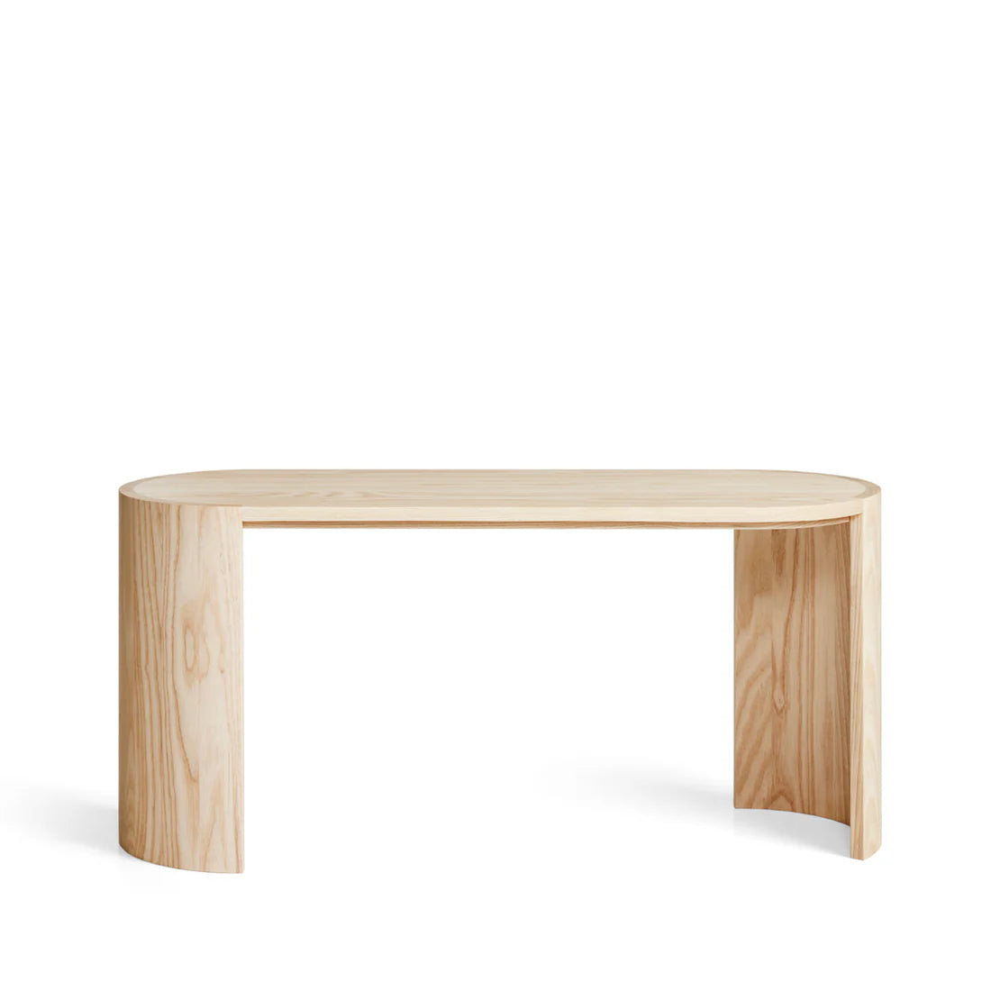 Made by Choice AIRISTO Side Table / Bench เฟอร์นิเจอร์ multifunctional ไม้ ash พร้อม asymmetric foot structure ออกแบบโดย Joanna Laajisto