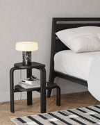 Case Furniture Altura Step Stool สตูลสองระดับ สี Oak และ Black ใช้เป็นสตูลปีน ชั้นวาง หรือโต๊ะข้าง ดีไซน์มินิมอลและแข็งแรง