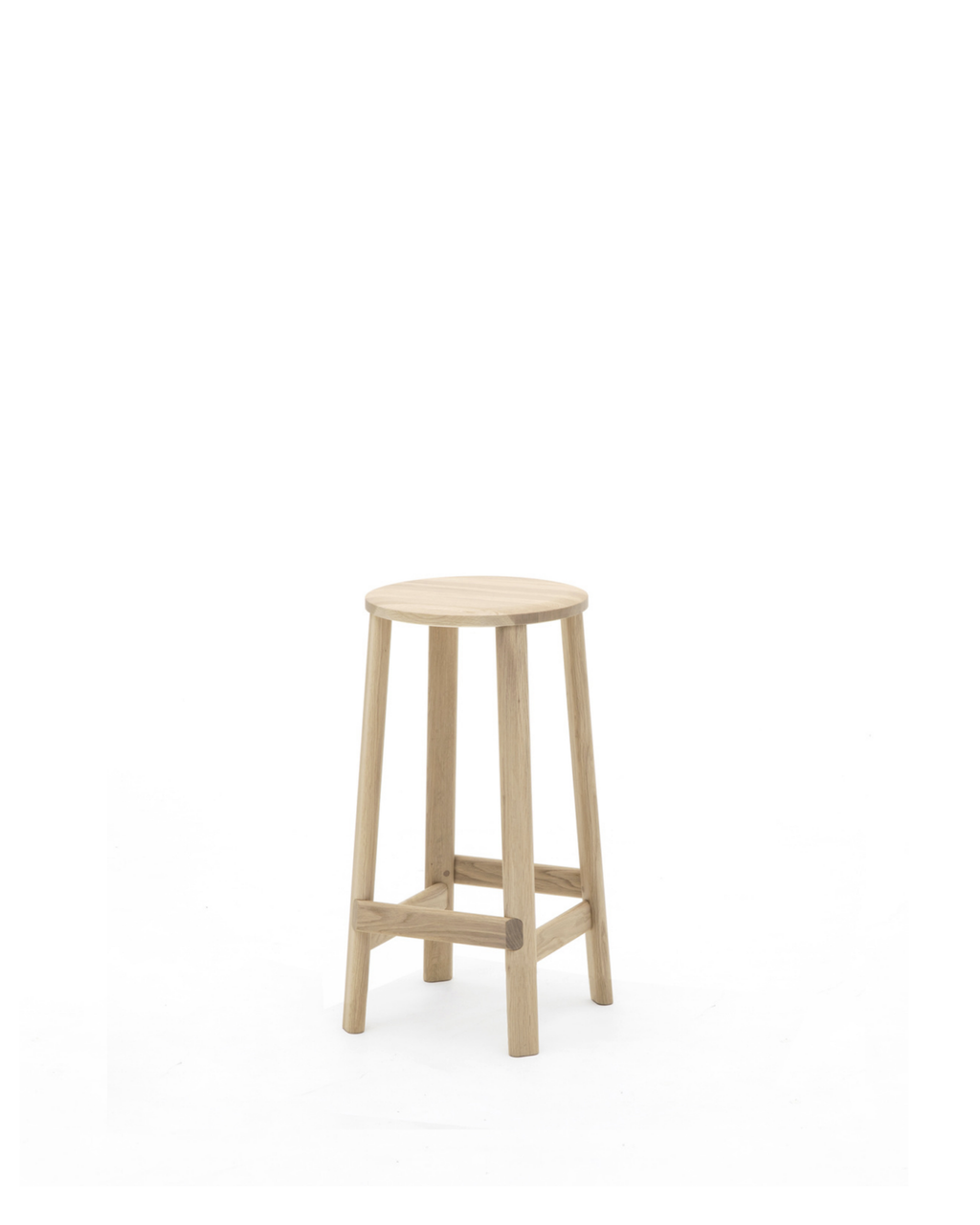 Karimoku New Standard Archive Barstool Low สตูลบาร์ไม้โอ๊คดีไซน์มินิมอล ออกแบบโดย Christian Haas