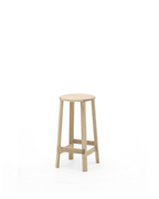Karimoku New Standard Archive Barstool Low สตูลบาร์ไม้โอ๊คดีไซน์มินิมอล ออกแบบโดย Christian Haas