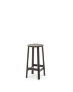 Karimoku New Standard Archive Barstool Low สตูลบาร์ไม้โอ๊คดีไซน์มินิมอล ออกแบบโดย Christian Haas