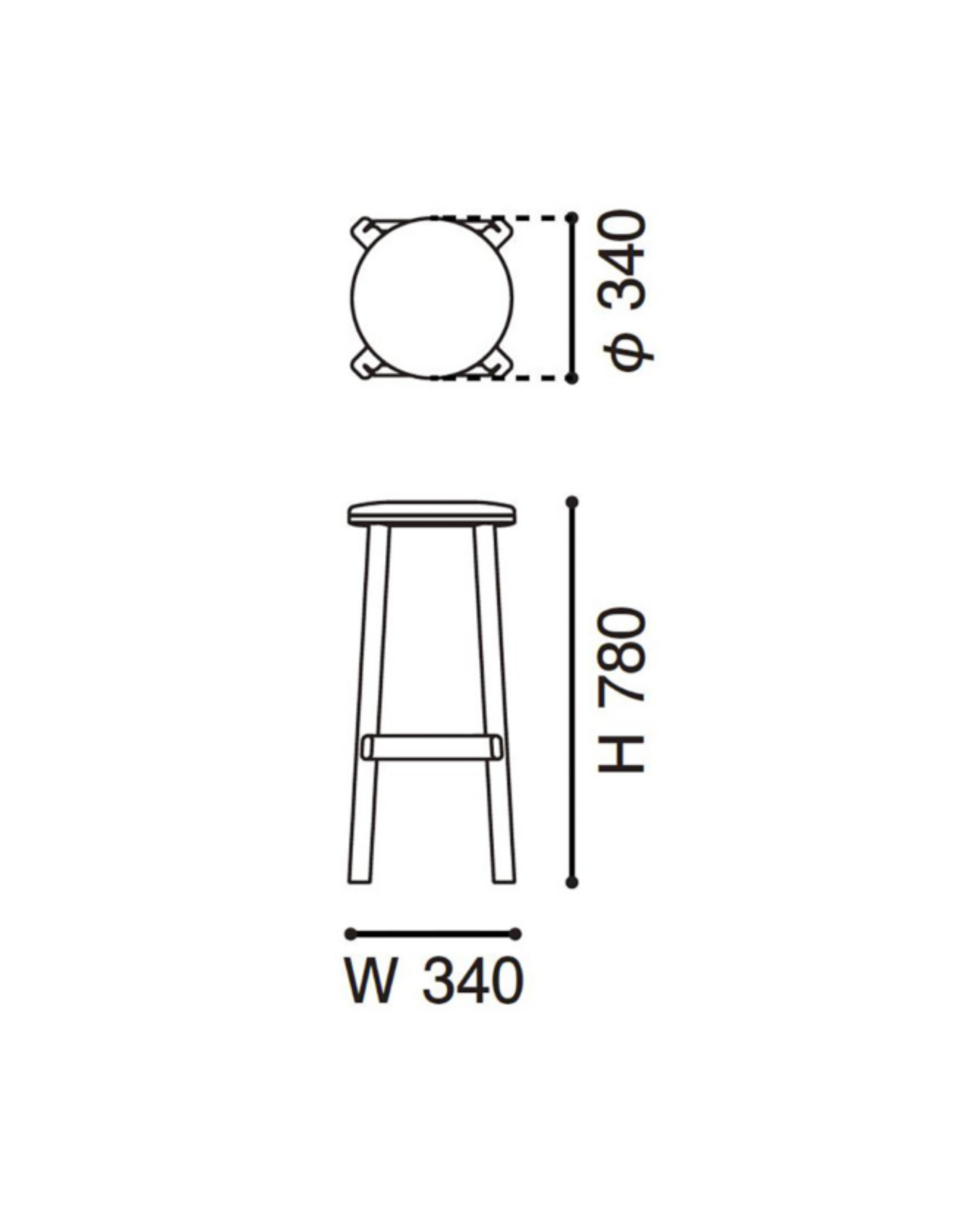 Archive Barstool Pad High