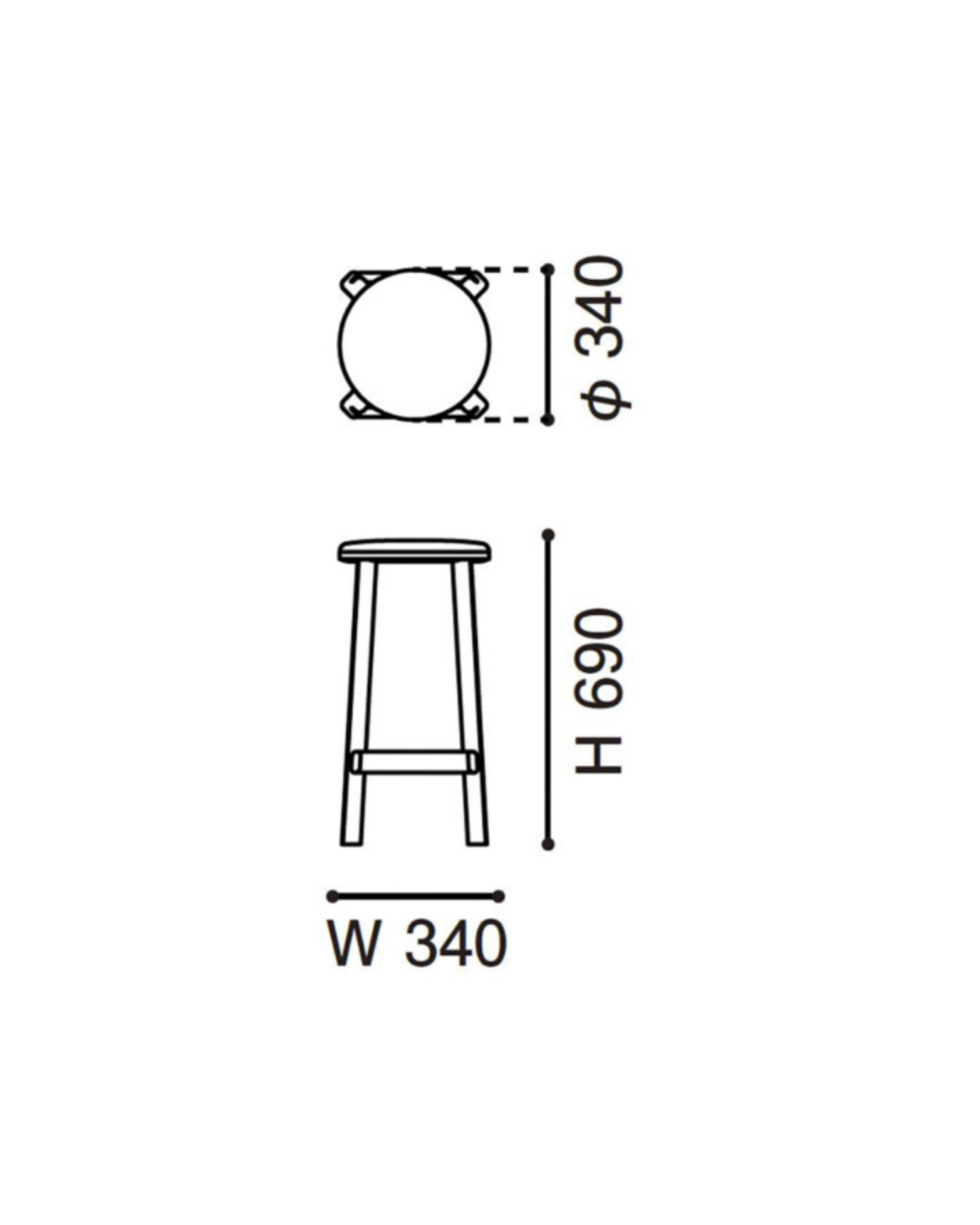 Karimoku New Standard Archive Barstool Pad Low สตูลบาร์เบาะบุผ้าฐานไม้โอ๊ค ออกแบบโดย Christian Haas