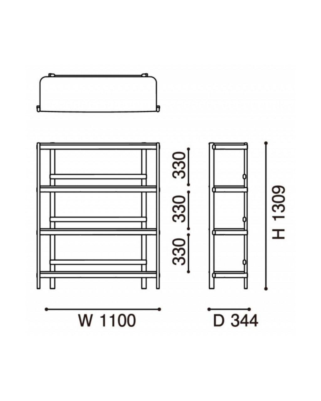 Karimoku New Standard Archive Shelf 110 ชั้นวางของไม้โอ๊คดีไซน์มินิมอล ออกแบบโดย Christian Haas